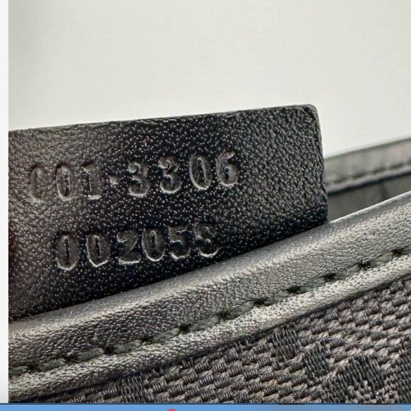 GUCCI JACKIE GG BLACK LEATHER CANVAS SHOULDER BAG - VERY GOOD CONDITION - Picture 8 of 10